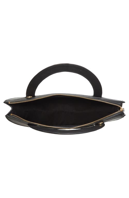 Shop Eilaf X-large Medani Leather Crossbody Bag In Black