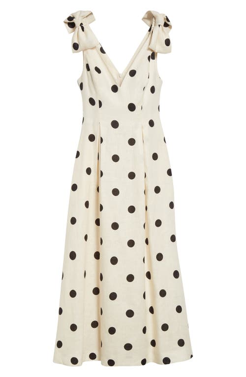 ZIMMERMANN ZIMMERMANN POLKA DOT LINEN MIDI DRESS 