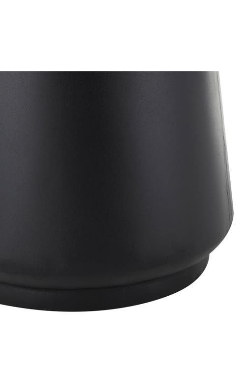 Vivian Lune Home Metal Vase In Black
