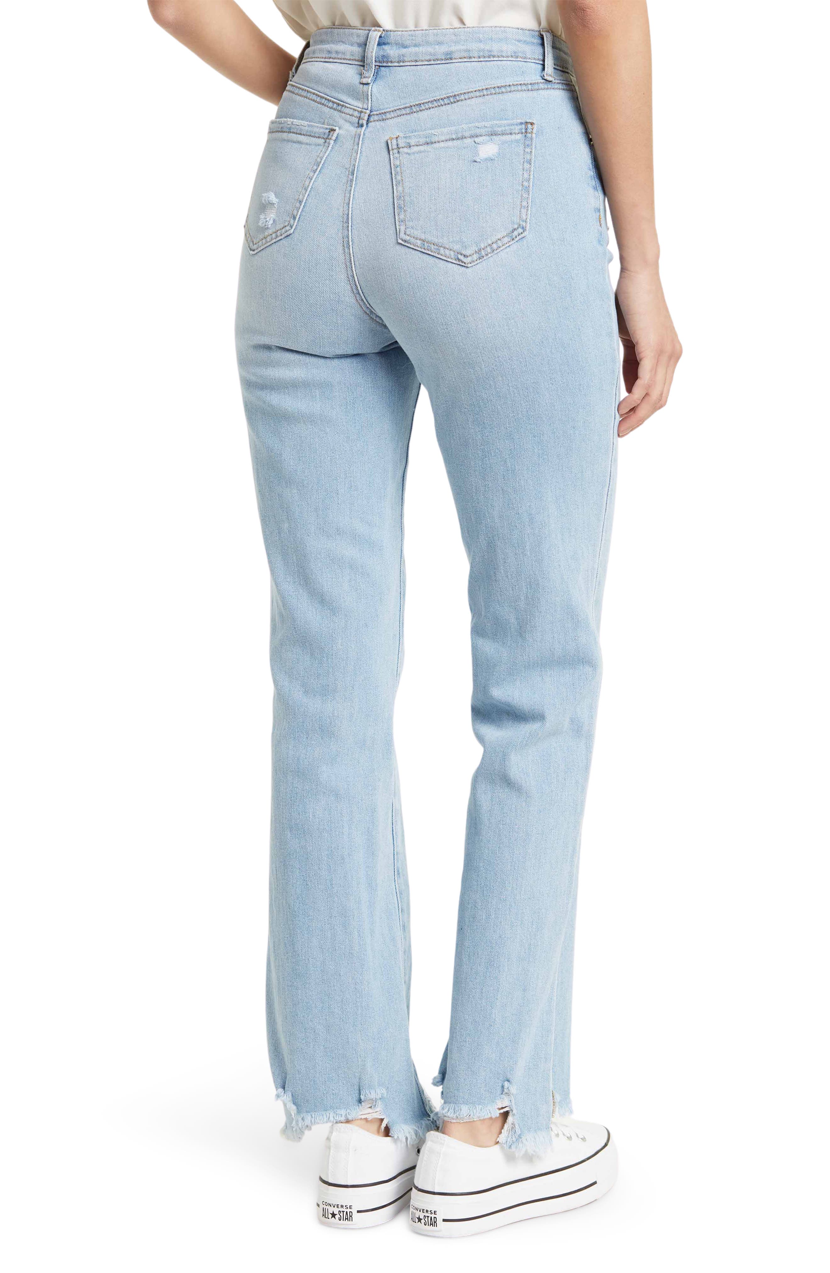 light colored bootcut jeans