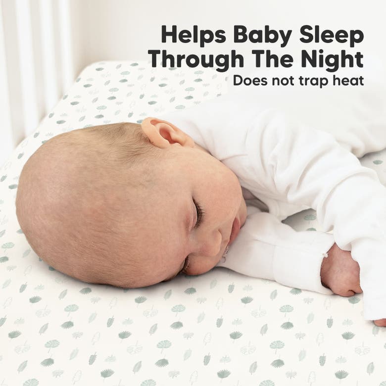 Keababies Soothe Fitted Crib Sheet In Tropic Oasis
