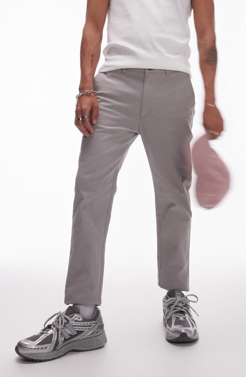 Shop Topman Slim Fit Chinos In Grey