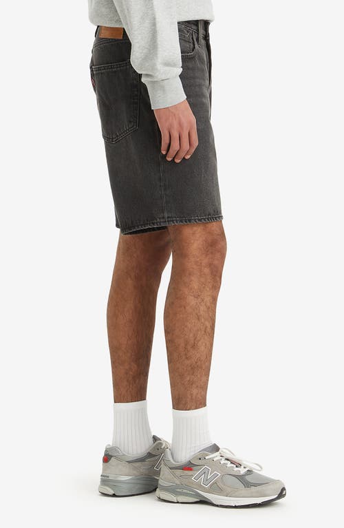 Levi's 468 Loose Denim Shorts In Washed Black In We Got Motion Shorts