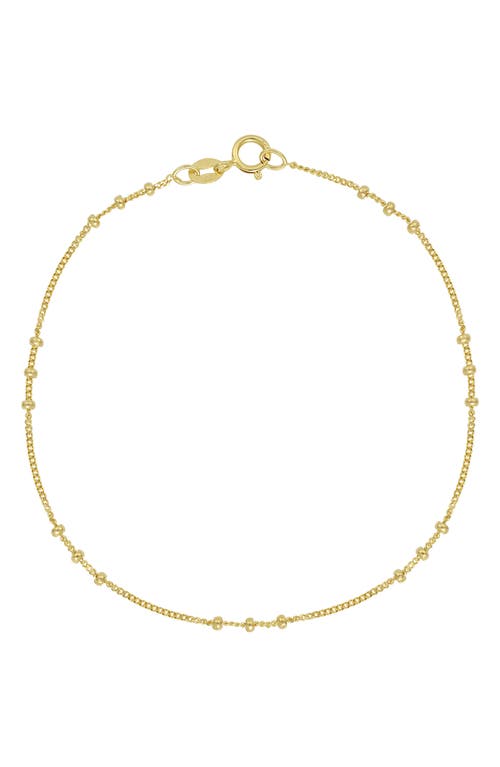 Bony Levy 14K Gold Beaded Chain Bracelet in 14K Yellow Gold at Nordstrom