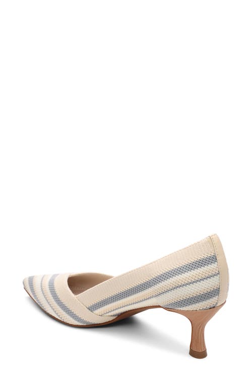 Shop Sanctuary Prime Knit Pointed Toe Pump In Natural/chalk