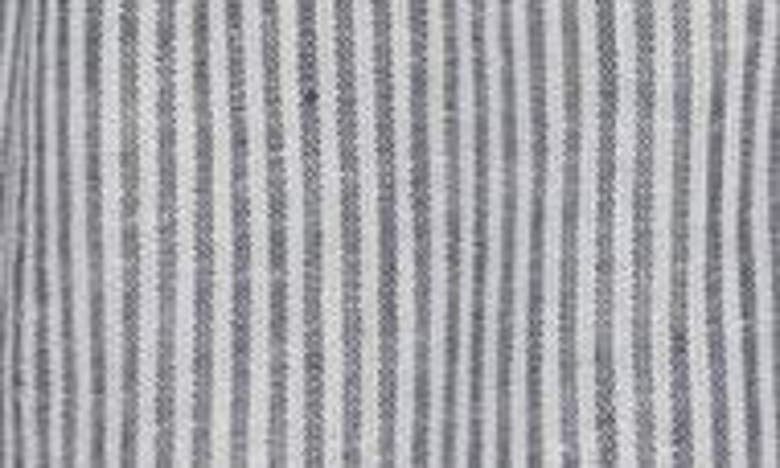 CASLON CASLON® STRIPE DRAWSTRING LINEN BLEND SHORTS