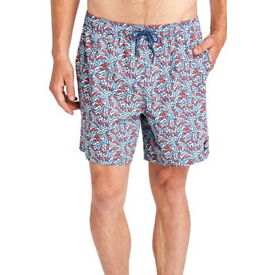 Vineyard Vines Camo Chappy Swim Trunks, Blue