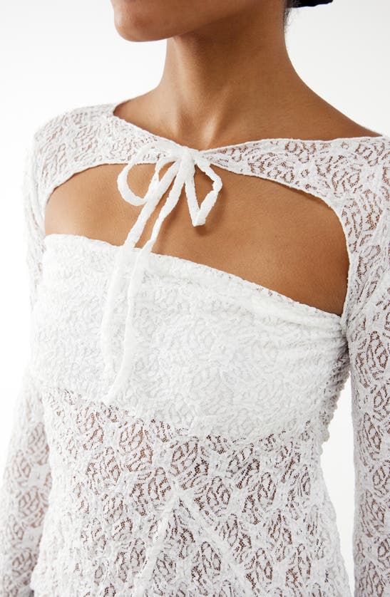 Shop Bdg Urban Outfitters Lace Shrug In White