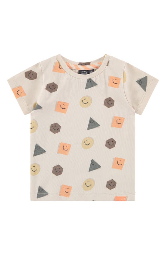 Babyface Babies' Happy Shapes Print T-shirt In Chalk