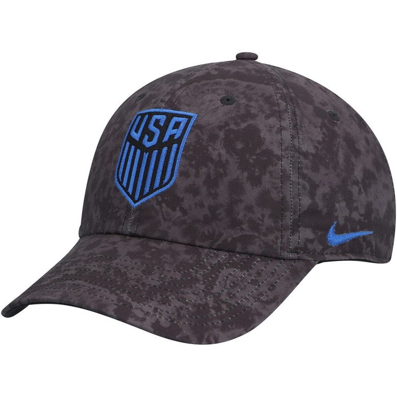 Nike Charcoal Usmnt Campus Adjustable Hat In Grey