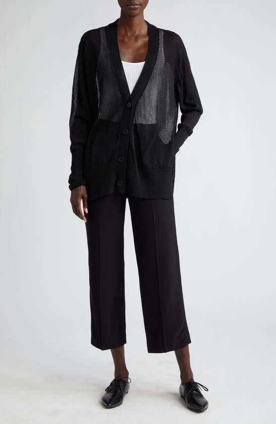 Bite Studios Cheval Crepe Crop Pants In Black