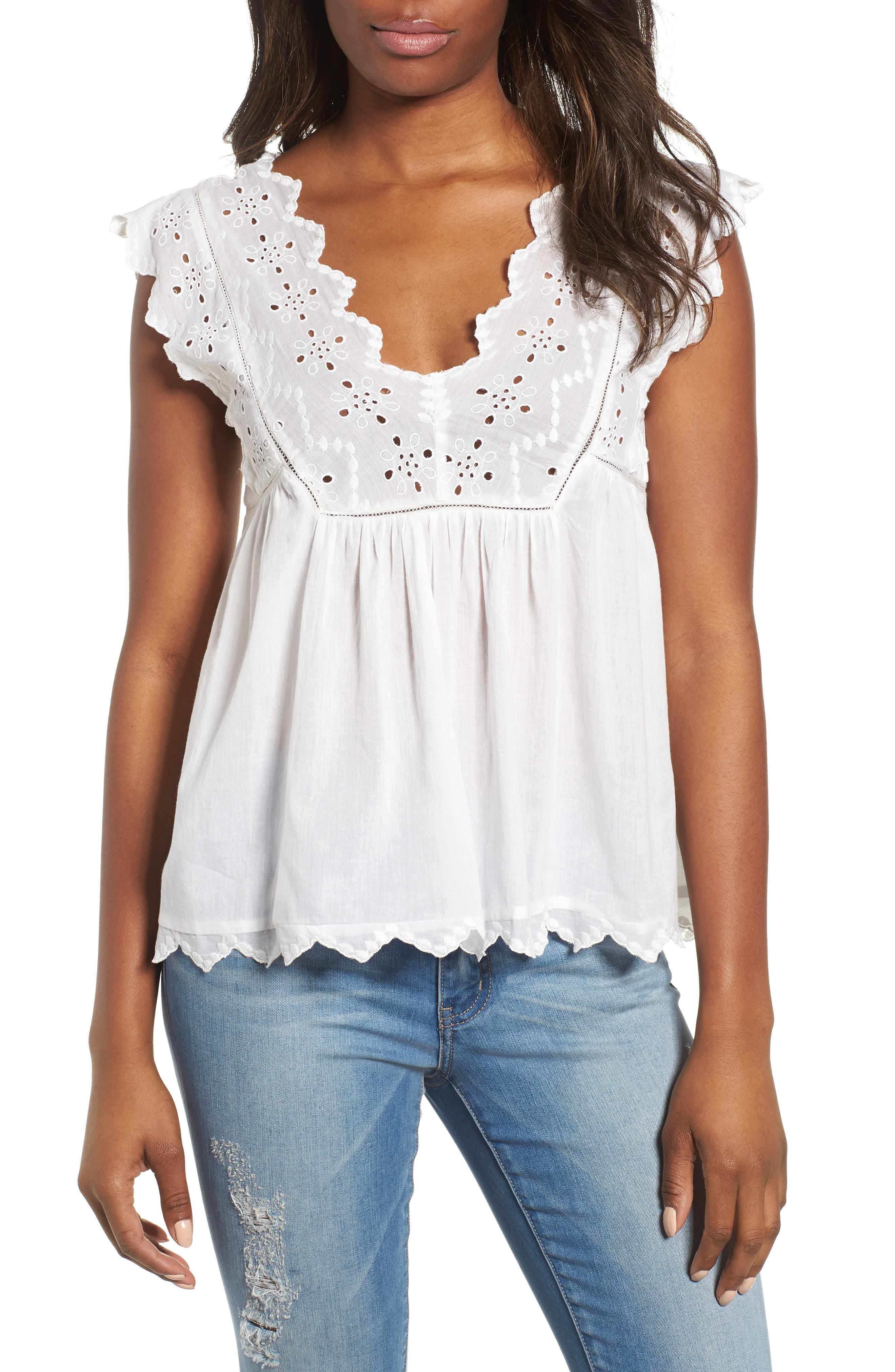 lucky brand eyelet tank
