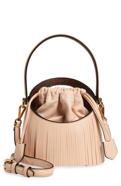 Etro Small Saturno Leather Bucket Bag in Pink at Nordstrom