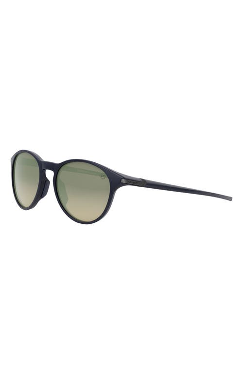 Shop Tag Heuer Vingt Sept 54mm Phantos Sunglasses In Matte Blue/brown Mirror