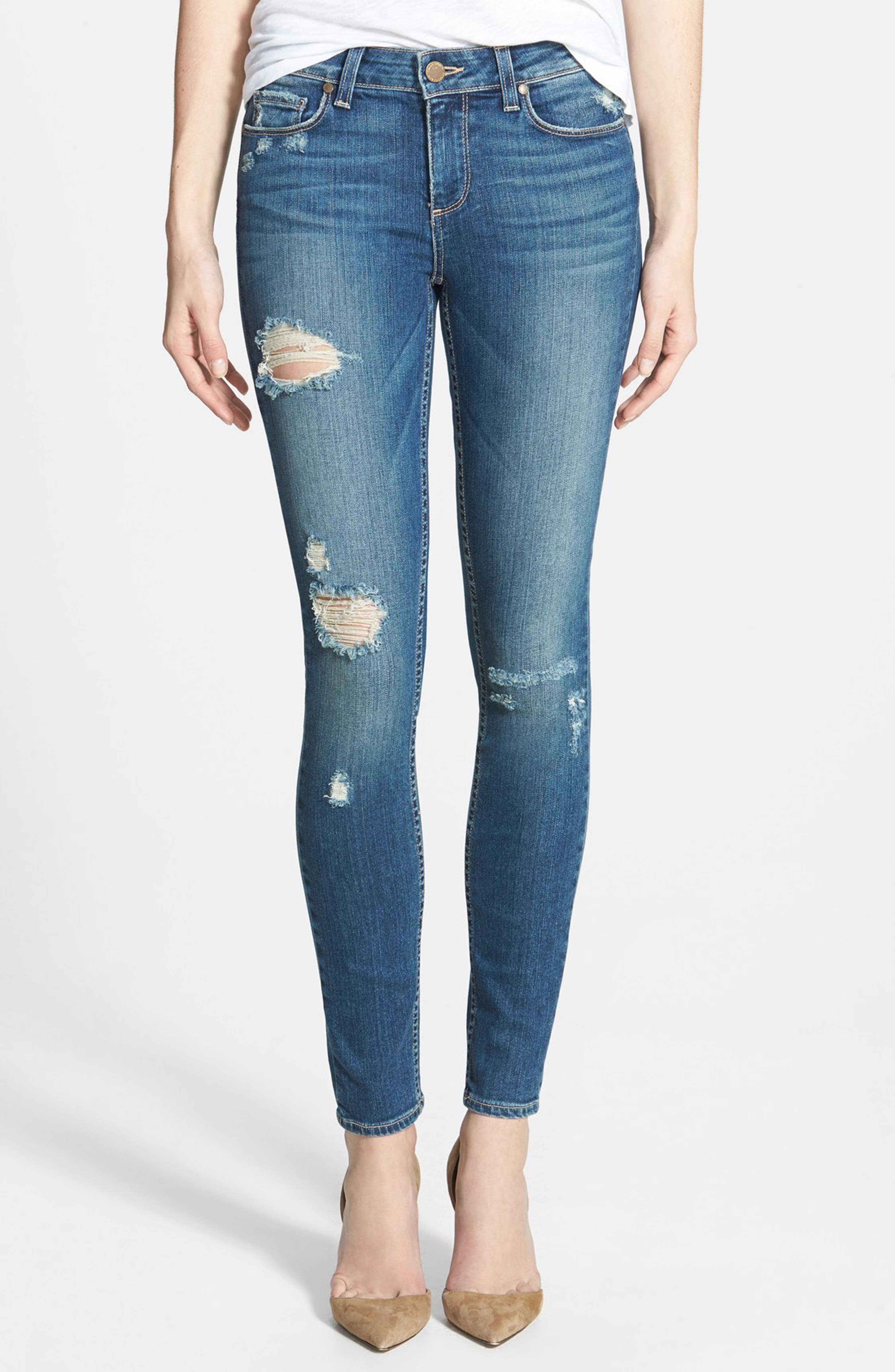 Paige Denim 'Verdugo' Ultra Skinny Jeans (Danica Destructed) | Nordstrom