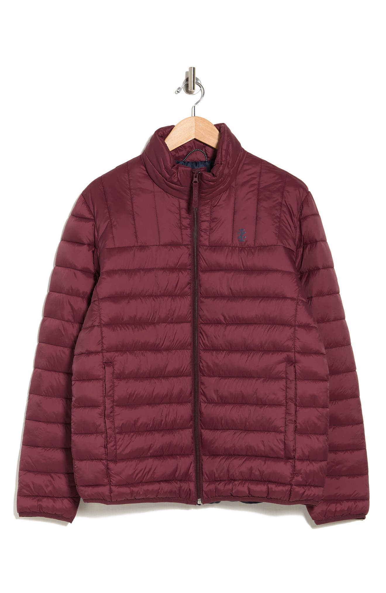 mock neck puffer jacket