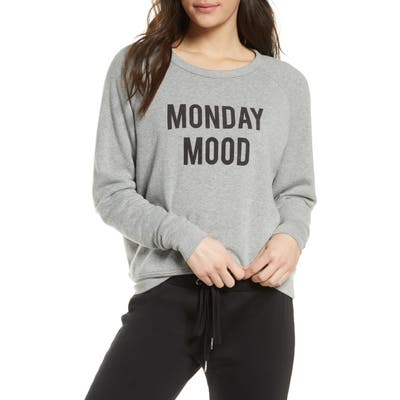 Project Social T Monday Mood/friday Feels Reversible Sweatshirt, Grey