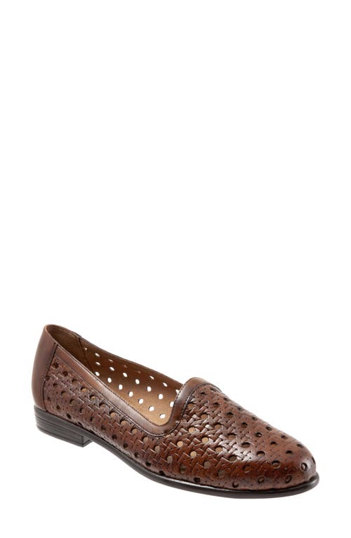 Trotters Liz Flat Brown Leather at Nordstrom,