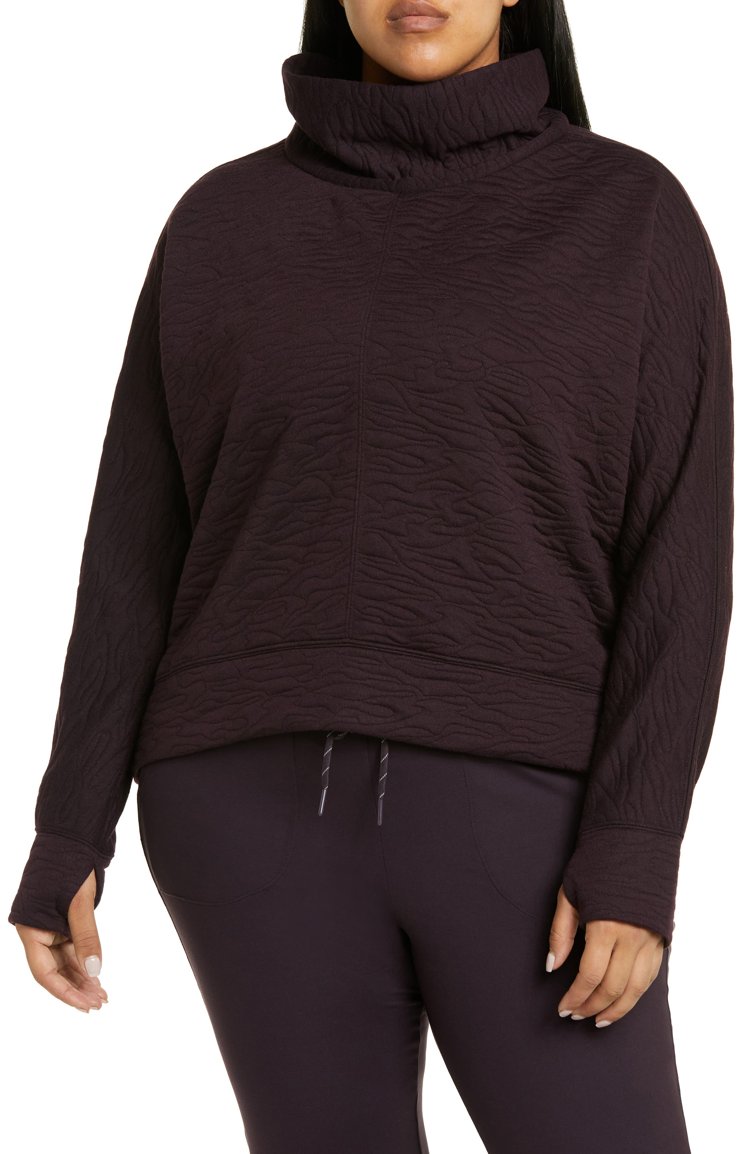 Zella Carey Ridge Funnel Neck Pullover 