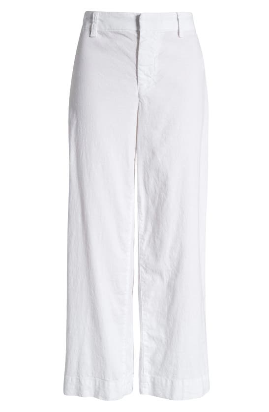 Shop Frank & Eileen Wexford Wide Leg Pants In White Preformance Linen