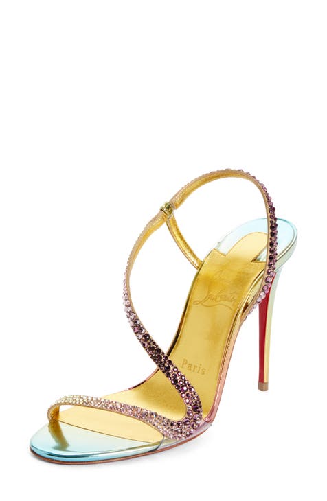 Christian louboutin multicolor sandals best sale