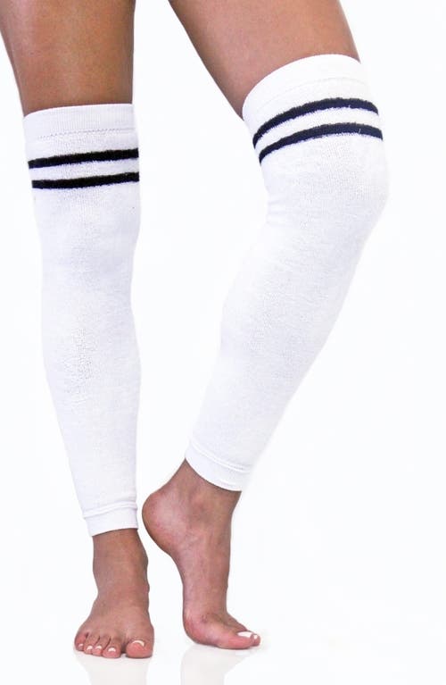 Arebesk Classic Terry Leg Warmers in White