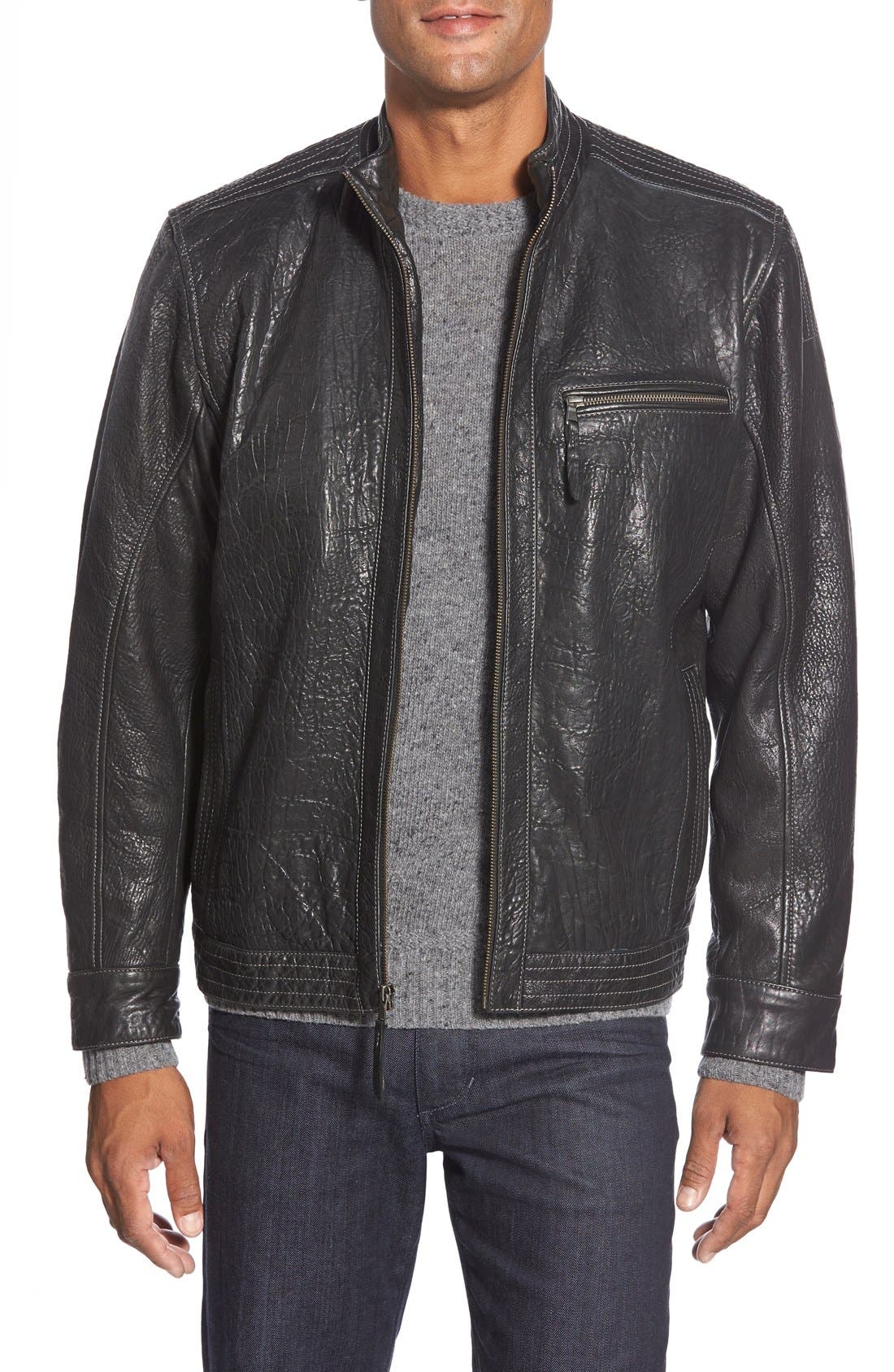 missani le collezioni leather jacket