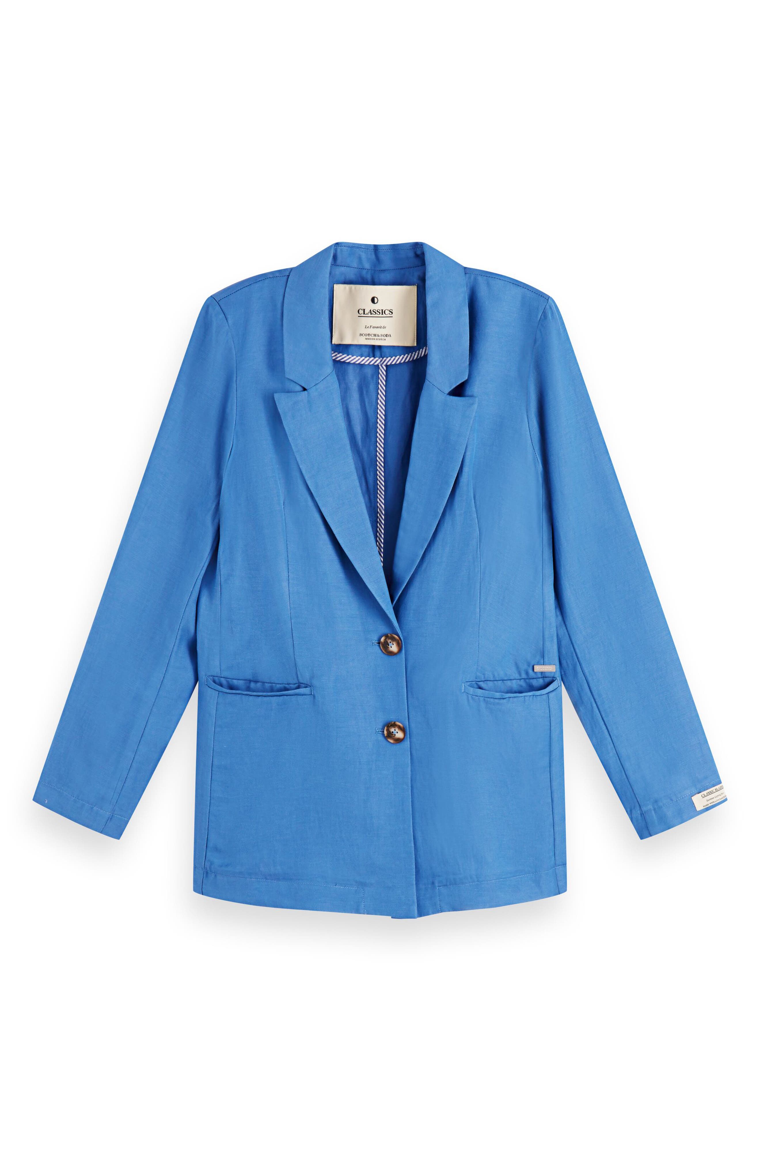 azure blue blazer