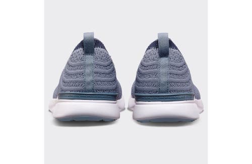 Shop Apl Athletic Propulsion Labs Techloom Wave Sneakers In Slate/navy/ribbed