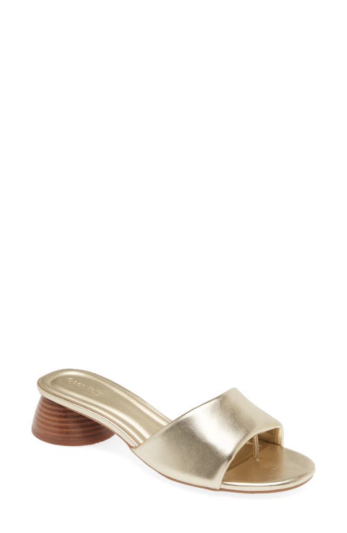 Kalani Slide Sandal in Gold Metallic