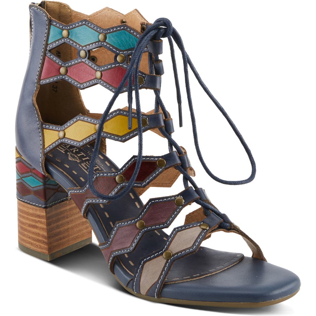 L'artiste By Spring Step Artdeco Strappy Sandal In Blue