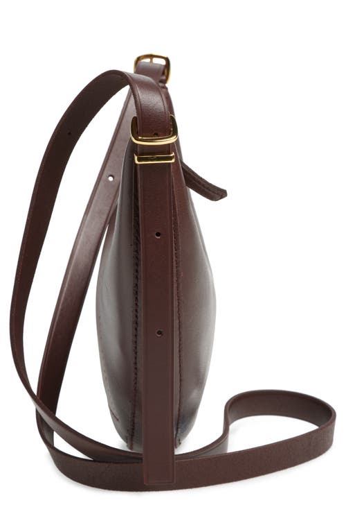 Shop Madewell Mini The Essential Convertible Top Handle Crossbody Bag In Chocolate Raisin