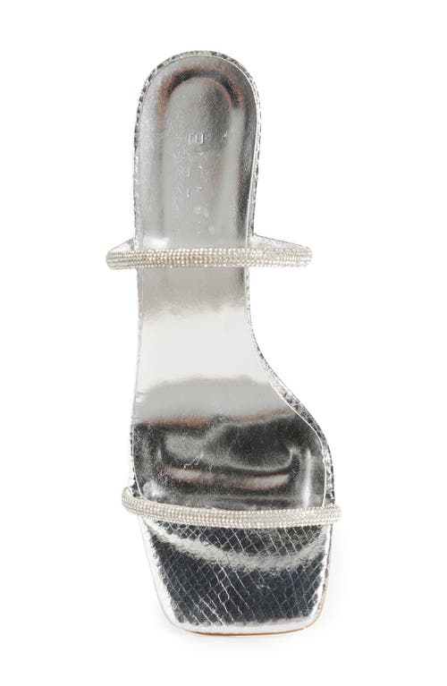 Shop Billini Joanna Rhinestone Sandal In Silver Scale-diamante