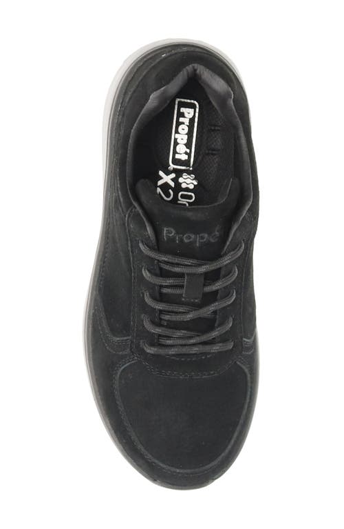 Shop Propét Ultima Sneaker In Black Suede