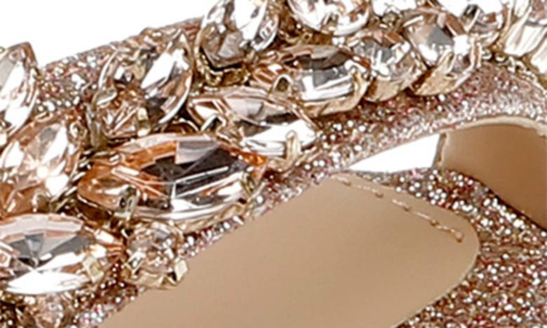 Jewel Badgley Mischka Dallyce Ankle Strap Sandal In Rose Gold