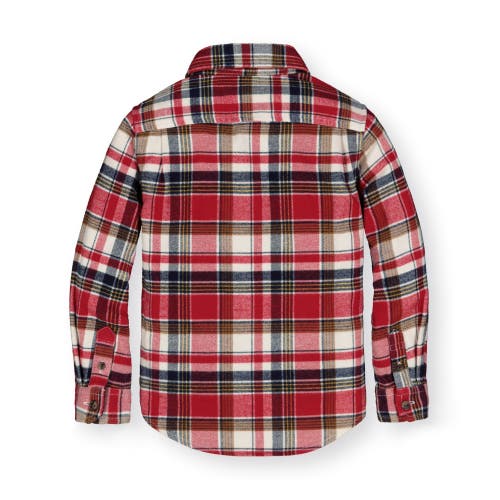 Shop Hope & Henry Boys' Organic Flannel Shirt, Kids In Red Collegiate Plaid