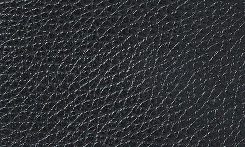 Bruno Magli Serena Leather Zip Pouch Lanyard In Black