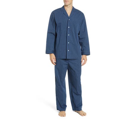 Nordstrom Shop Poplin Pajama Set, Blue