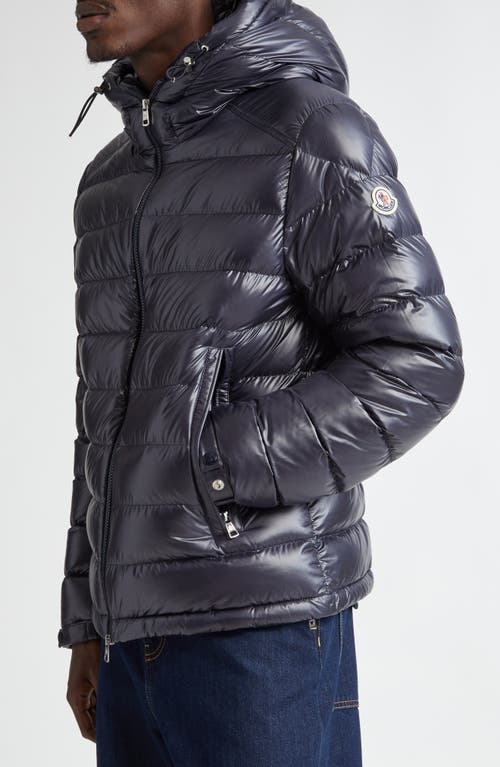 Shop Moncler Besines Double Hood Down Jacket In Navy Blue