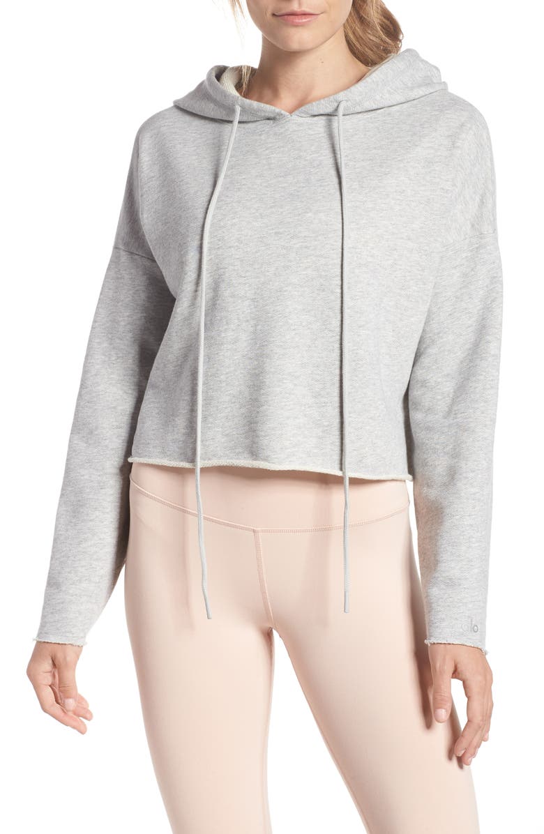 Alo cropped zip up hoodie Clearance