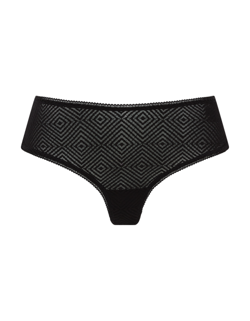 Nudea The Sheer Deco Hipster Brief In Black