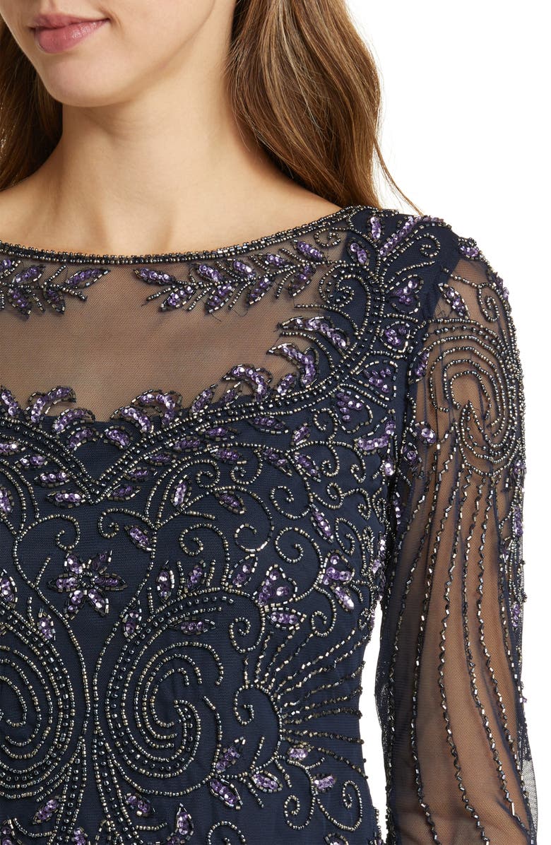 Pisarro Nights Beaded Cocktail Dress 