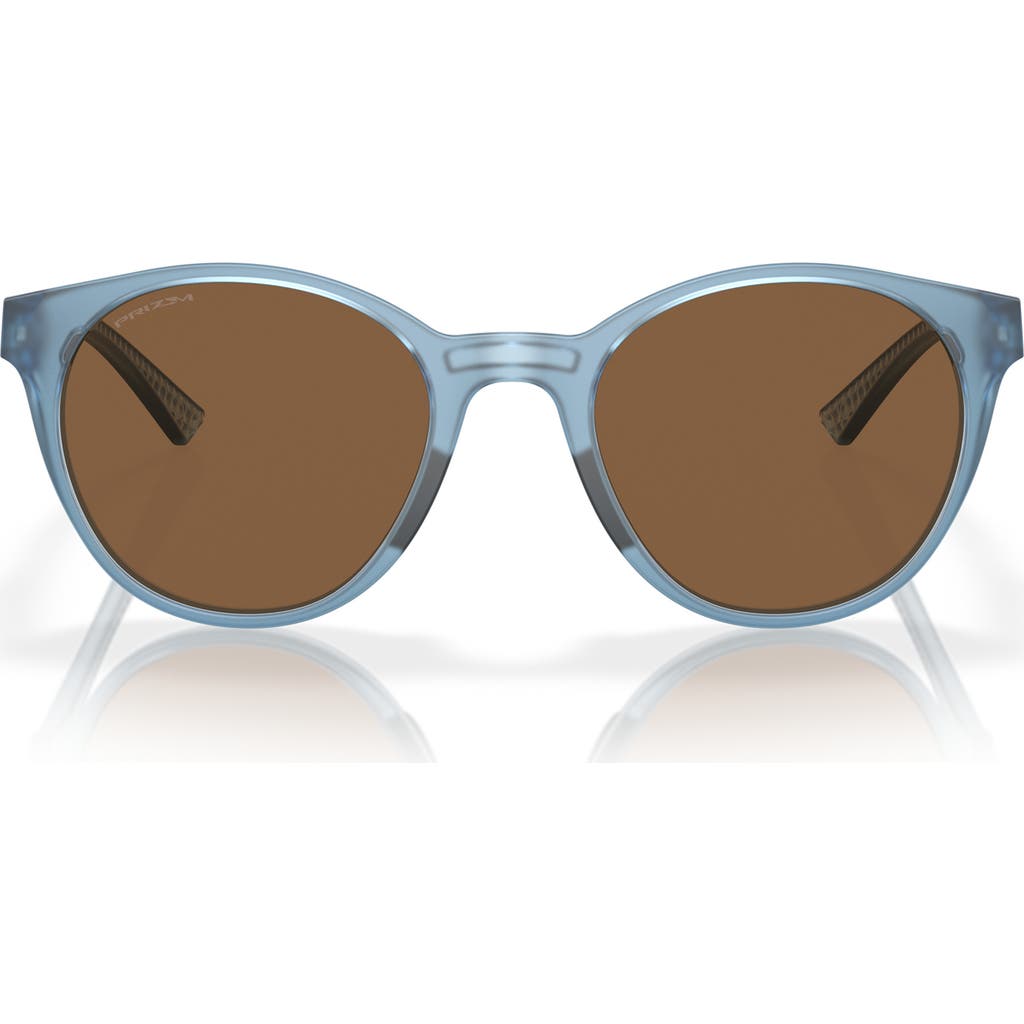 Oakley Spindrift Prizm Bronze Round Ladies Sunglasses Oo9474 947411 52 In Blue/bronze