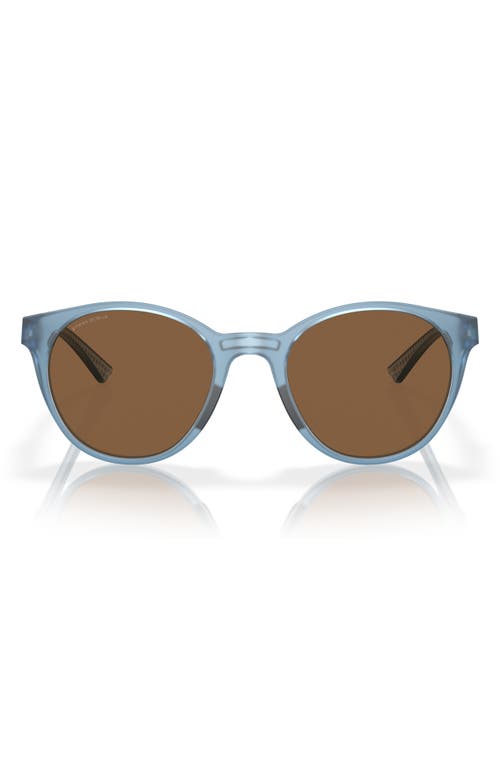 Oakley Spindrift Prizm Bronze Round Ladies Sunglasses Oo9474 947411 52 In Blue/bronze