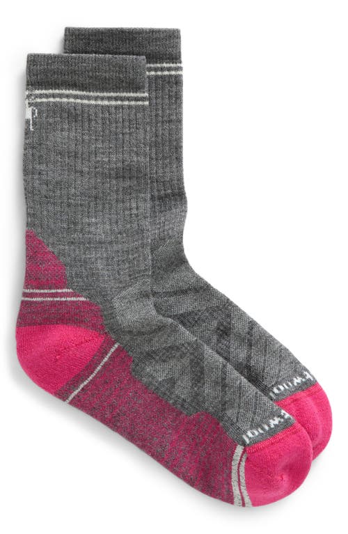 Smartwool Hike Light Cushion Crew Socks In Power Pink