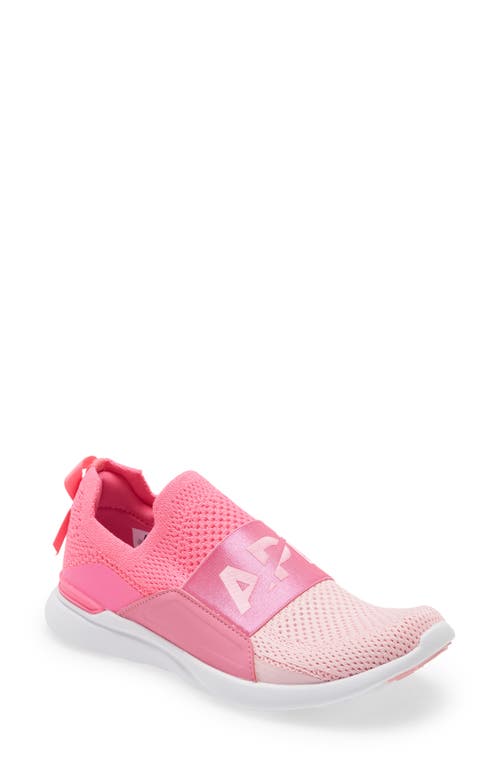 APL TechLoom Bliss Knit Running Shoe in Fusion Pink /White /Bca at Nordstrom, Size 7