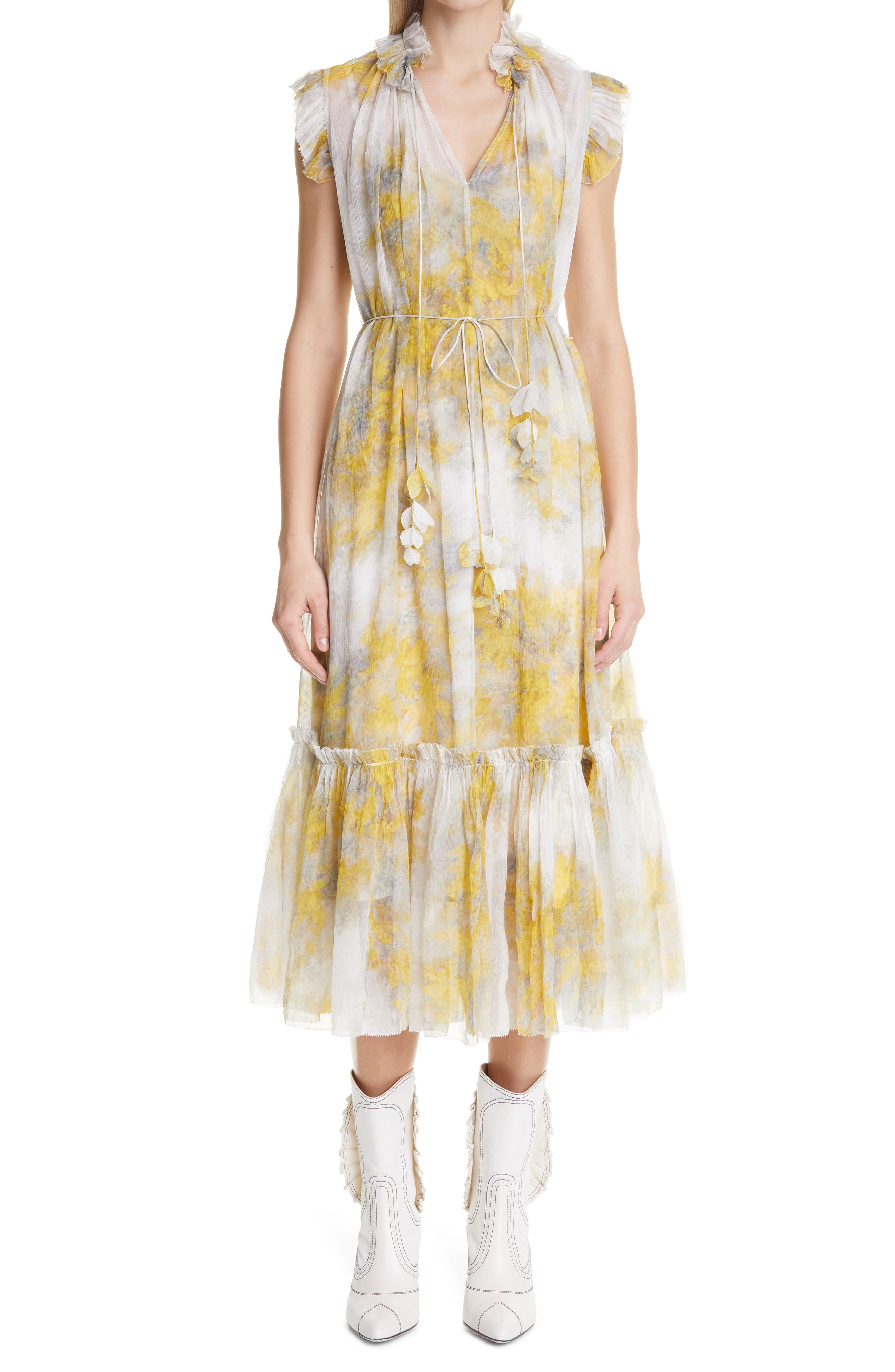 zimmermann botanica wattle midi dress