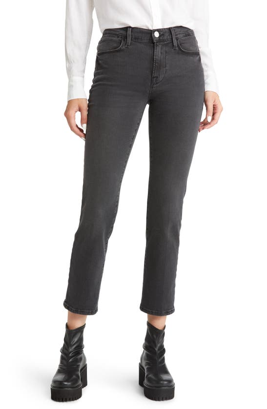 Frame Womens High-rise Denim Straight Leg Jeans In Mardel
