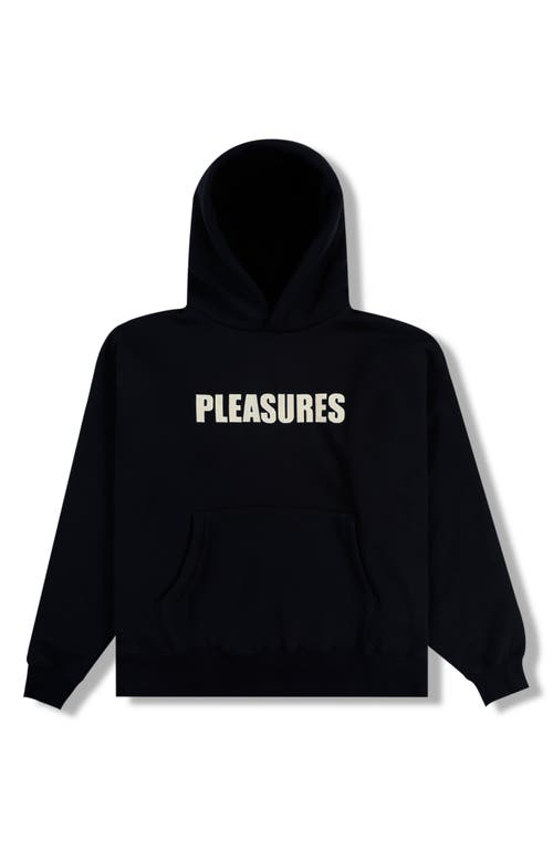 PLEASURES PLEASURES WAVE QUILTED GRAPHIC HOODIE 