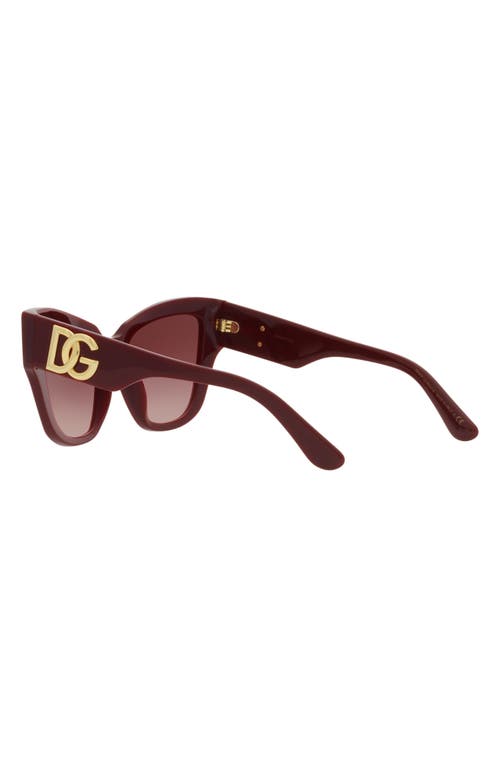 DOLCE & GABBANA DOLCE&GABBANA 54MM GRADIENT CAT EYE SUNGLASSES 